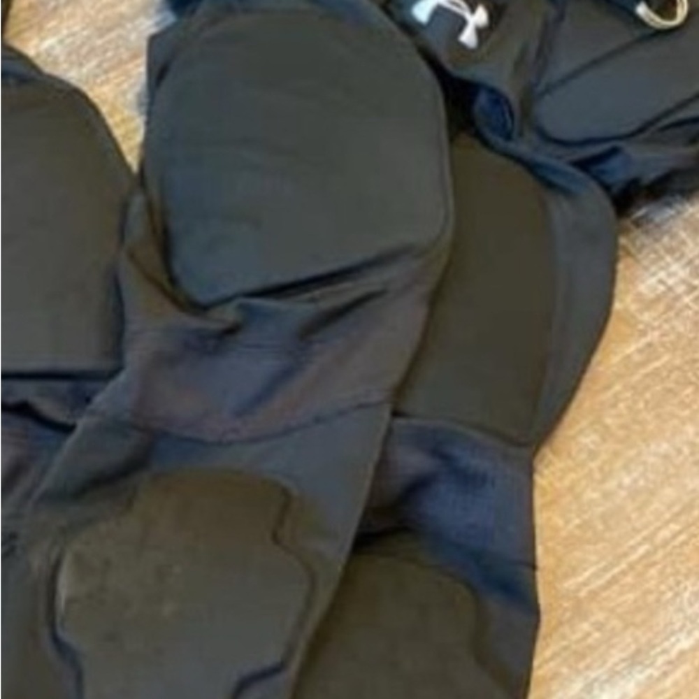 Black padded football pants
